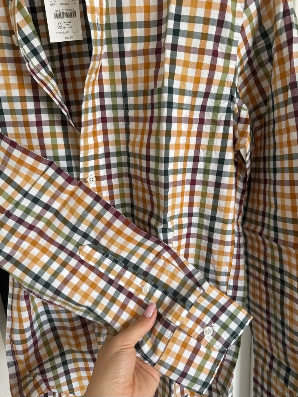 J. Crew Men's Multi-Check Button-Down Shirt